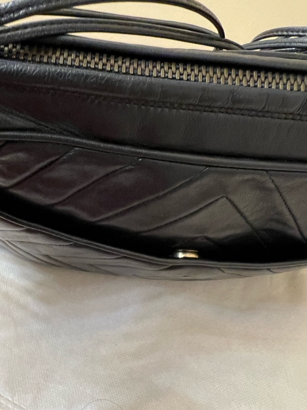 CHANEL Black Quilted Leather Crossbody Camera Bag with Tassel - Picture 9 of 14